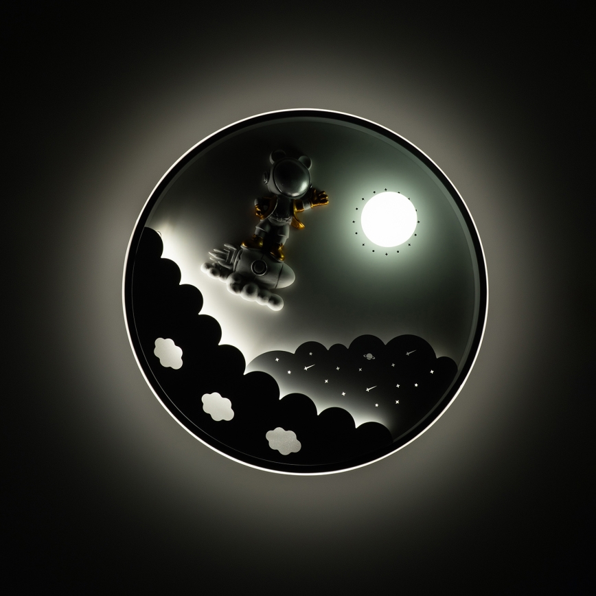 Brilagi - LED hämardatav laste laelamp ASTRO LED/68W/230V 3000-6000K läbimõõt 49 cm + kaugjuhtimispult