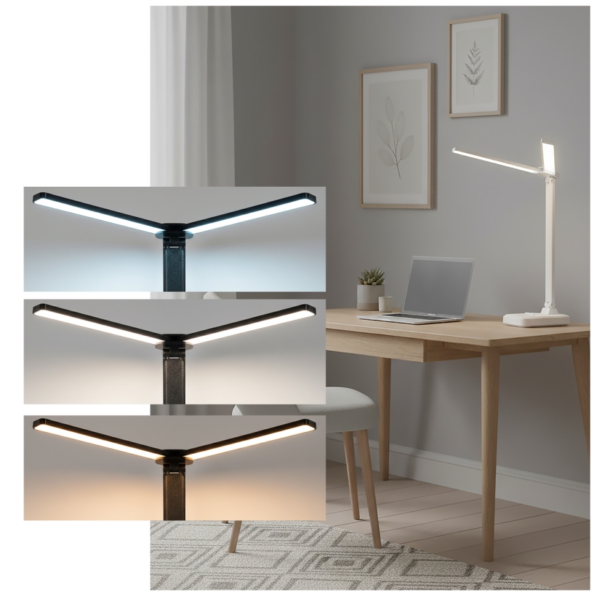 Brilagi - hämardatav LED laualamp MODO DUO LED/8W/5V 3000/4000/6500K valge