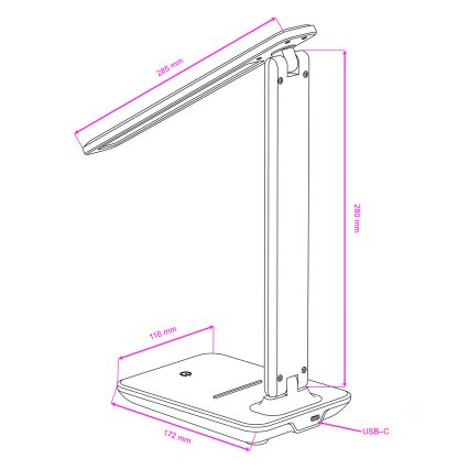 BRILAGI - hämardatav LED-laualamp MODO LED/7W/230V 3000/4000/6500K valge