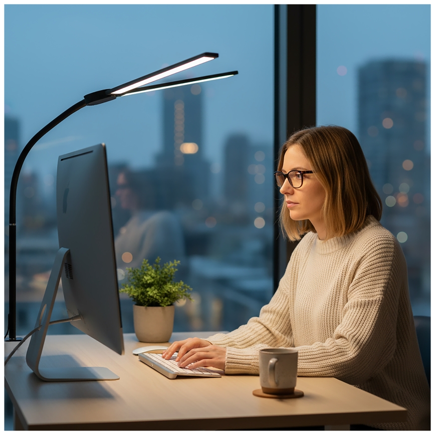 BRILAGI - hämardatav LED-laualamp USB VARIO LED/14W/5V 3000-6000K must