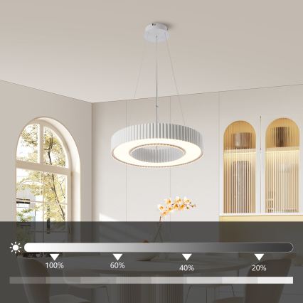 Brilagi - LED hämardatav rippvalgusti kaabliga LUMIX LED/48W/230V 3000-6000K valge läbimõõt 50 cm + kaugjuhtimispult