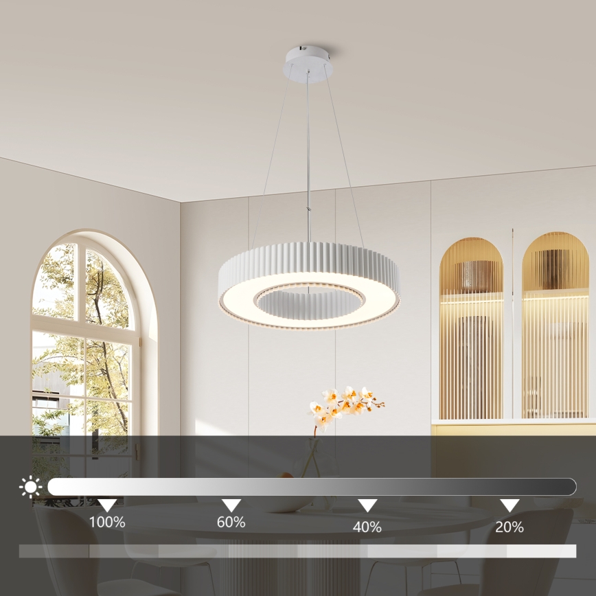 Brilagi - LED hämardatav rippvalgusti kaabliga LUMIX LED/48W/230V 3000-6000K valge läbimõõt 50 cm + kaugjuhtimispult