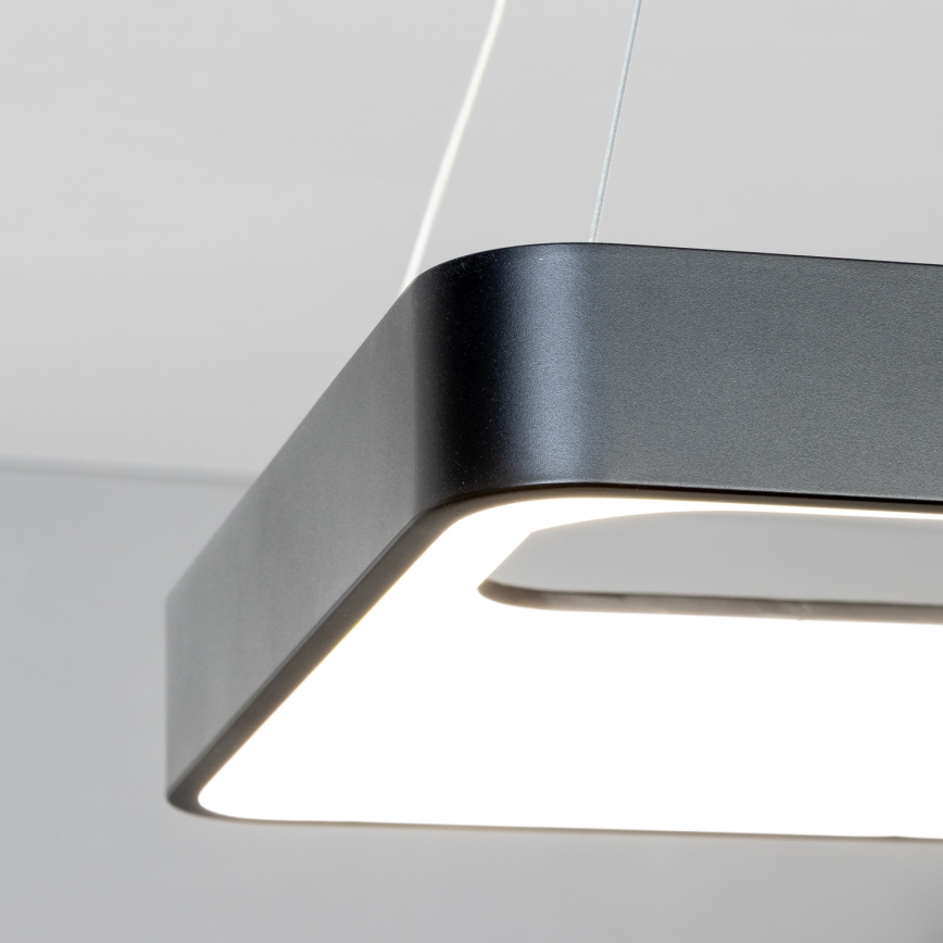 Brilagi - LED-hämardatav rippvalgusti kaablil FALCON II LED/80W/230V 3000-6500K 40x40 cm must + kaugjuhtimispult