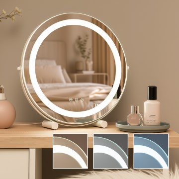 BRILAGI - hämardatav LED-meigipeegel CALIFORNIA LED/17W/230V 3000/4000/6500K Ø 42 cm valge