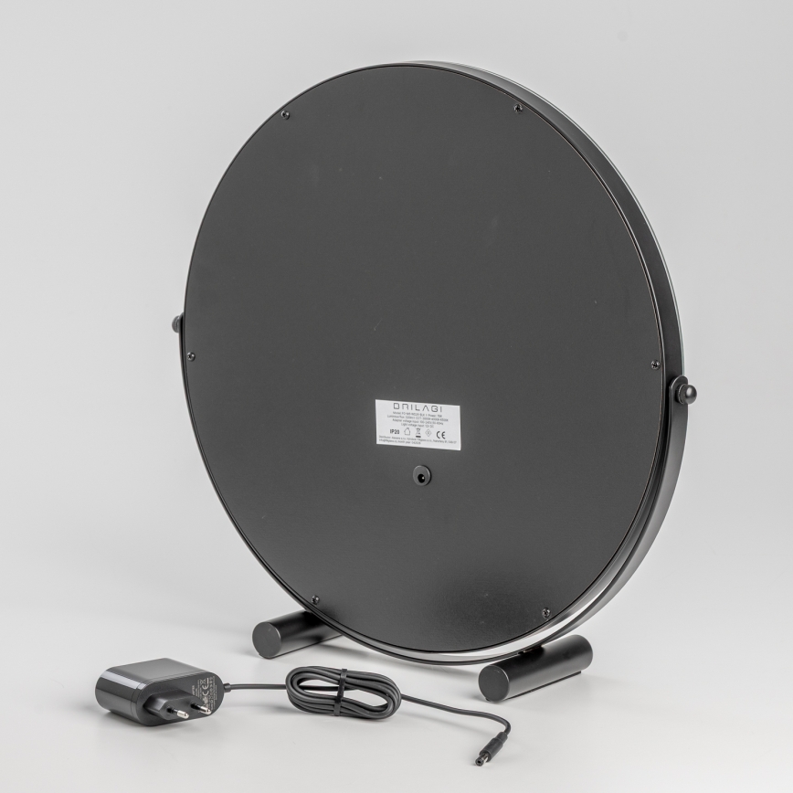 BRILAGI - LED-hämardatav meigipeegel CALIFORNIA LED/17W/230V 3000/4000/6500K läbimõõt 42 cm must