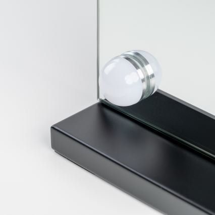 BRILAGI - hämardatav LED-meigipeegel HOLLYWOOD LED/15W/230V CCT + 2x USB 60x50 cm must
