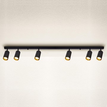 Brilagi - hämardatav LED-punktvalgusti SELE 6xGU10/6,5W/230V 2700-6500K must/kuldne