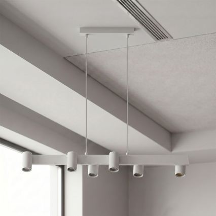 BRILAGI - LED RGBW hämardatav rippvalgusti kaablil SELE 6xGU10/6,5W/230V 2700-6500K valge + kaugjuhtimispult