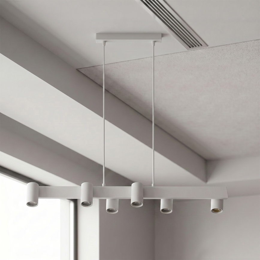 BRILAGI - LED RGBW hämardatav rippvalgusti kaablil SELE 6xGU10/6,5W/230V 2700-6500K valge + kaugjuhtimispult