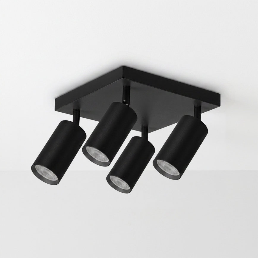 BRILAGI - LED RGBW hämardatav spottvalgusti SELE SQUARE 4xGU10/6,5W/230V 2700-6500K must