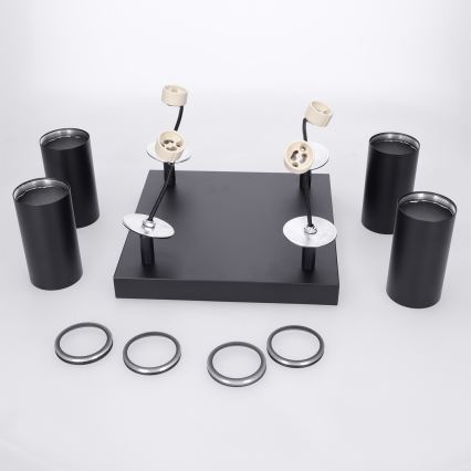 BRILAGI - LED RGBW hämardatav spottvalgusti SELE SQUARE 4xGU10/6,5W/230V 2700-6500K must