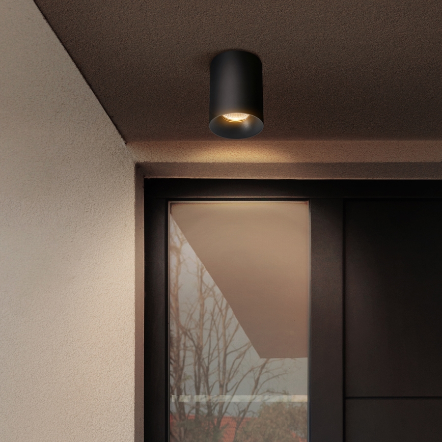 Brilagi - LED RGBW hämardatav kohtvalgusti TRINE 1xGU10/4,8W/230V 3000K must + kaugjuhtimispult