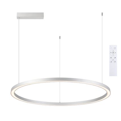 Brilagi - hämardatav LED-rippvalgusti kaablil PORTOFINO LED/98W/230V 3000-6000K hõbedane + kaugjuhtimispult