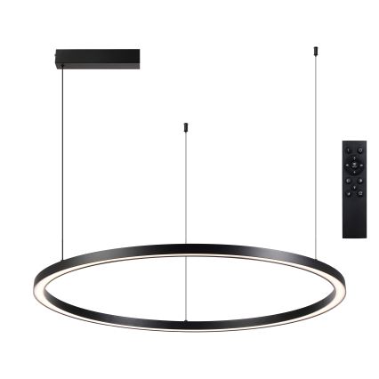 Brilagi - PORTOFINO hämardatav LED-rippvalgusti riputuskaabliga LED/60W/230V 3000-6000K läbimõõt 80 cm must + kaugjuhtimispult