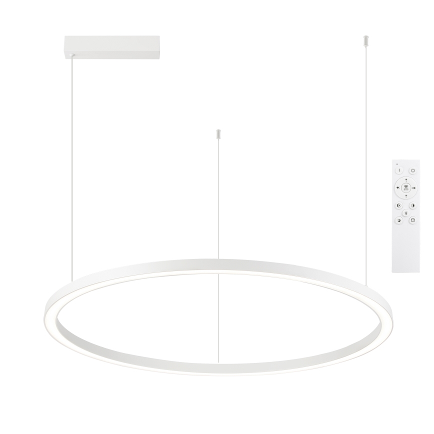 Brilagi - LED-hämardatav rippvalgusti kaablil PORTOFINO LED/60W/230V 3000-6000K, läbimõõt 80 cm, valge + kaugjuhtimispult