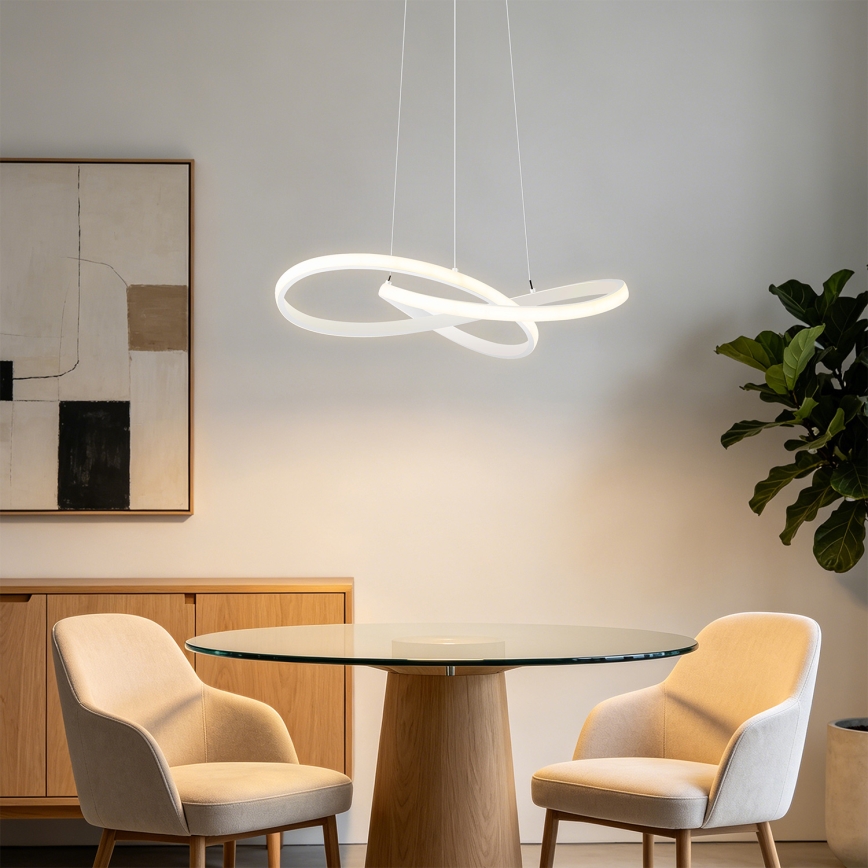 BRILAGI - LED hämardatav rippvalgusti INFINITY riputuskaabliga LED/55W/230V 3000-6000K 50x50 cm valge + kaugjuhtimispult
