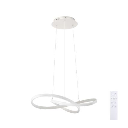 Brilagi - LED hämardatav rippvalgusti INFINITY riputuskaabliga LED/55W/230V 3000-6000K 50x50 cm valge + kaugjuhtimispult
