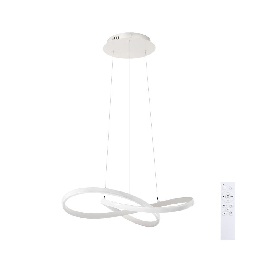 Brilagi - LED hämardatav rippvalgusti INFINITY riputuskaabliga LED/55W/230V 3000-6000K 50x50 cm valge + kaugjuhtimispult