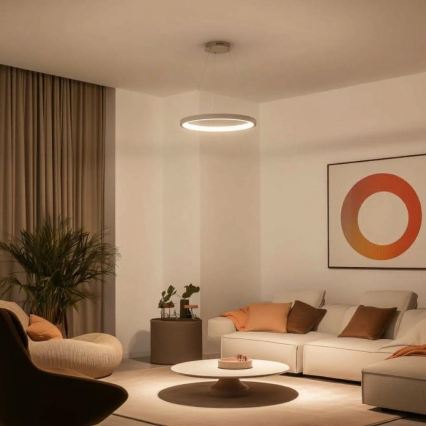 BRILAGI - LED hämardatav rippvalgusti kaabliga FALCON SLIM LED/42W/230V 3000-6500K läbimõõt 50 cm beež + kaugjuhtimispult