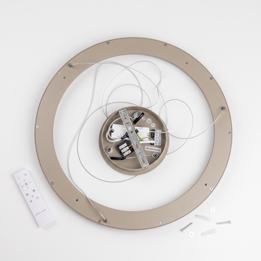 BRILAGI - LED hämardatav rippvalgusti kaabliga FALCON SLIM LED/42W/230V 3000-6500K läbimõõt 50 cm beež + kaugjuhtimispult