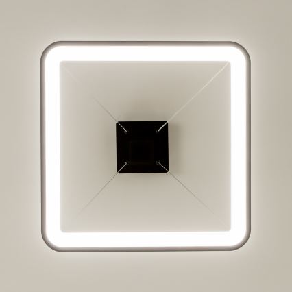 Brilagi - LED hämardatav kaabliga riputatav lühter FALCON SLIM LED/50W/230V 3000-6500K 50x50 cm must + kaugjuhtimispult