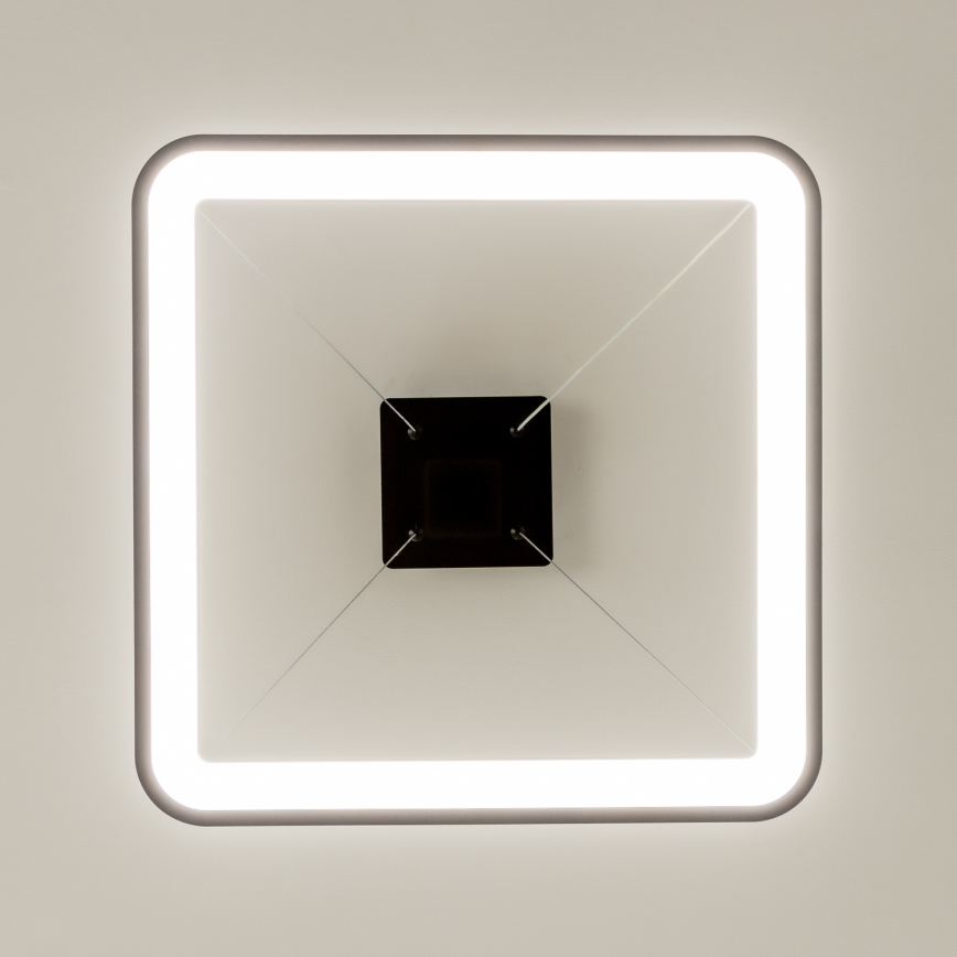 Brilagi - LED hämardatav kaabliga riputatav lühter FALCON SLIM LED/50W/230V 3000-6500K 50x50 cm must + kaugjuhtimispult