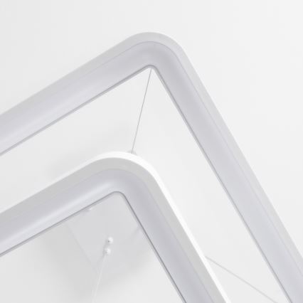 Brilagi - LED-hämardatav rippvalgusti kaabliga FALCON SLIM LED/78W/230V 3000-6500K 50x50 cm valge + kaugjuhtimispult