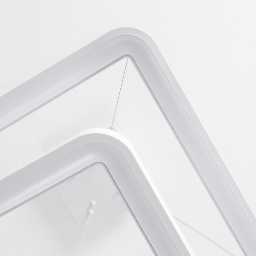 Brilagi - LED-hämardatav rippvalgusti kaabliga FALCON SLIM LED/78W/230V 3000-6500K 50x50 cm valge + kaugjuhtimispult