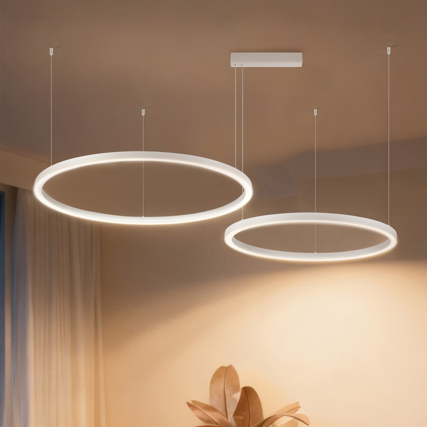 Brilagi - Hämardatav riputatav lühter kaabliga PORTOFINO LED/98W/230V 3000-6000K valge + kaugjuhtimispult