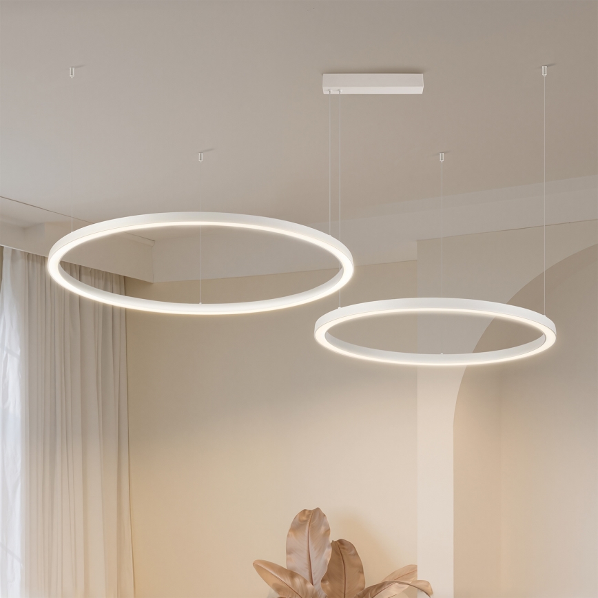 Brilagi - Hämardatav riputatav lühter kaabliga PORTOFINO LED/98W/230V 3000-6000K valge + kaugjuhtimispult