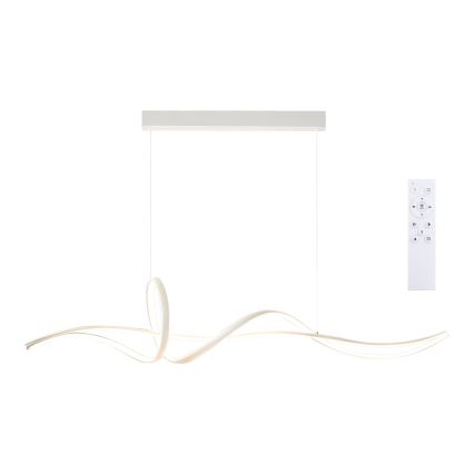 Brilagi - LED hämardatav rippvalgusti kaabliga SIGNATURE LED/55W/230V 3000-6000K 120x23 cm valge + kaugjuhtimispult