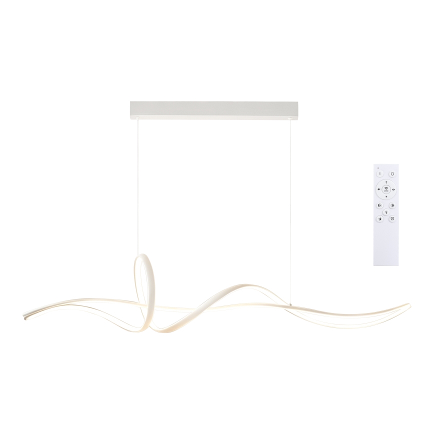 Brilagi - LED hämardatav rippvalgusti kaabliga SIGNATURE LED/55W/230V 3000-6000K 120x23 cm valge + kaugjuhtimispult