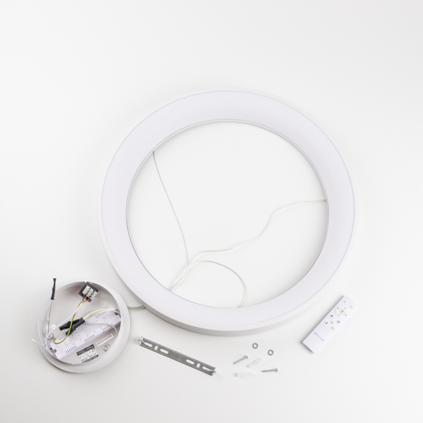 Brilagi - hämardatav LED-rippvalgusti kaabliga FALCON II LED/99W/230V 3000-6500K läbimõõt 60 cm valge + kaugjuhtimispult