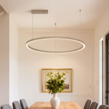 BRILAGI - LED-hämardatav rippvalgusti riputuskaabliga PORTOFINO LED/60W/230V 3000-6000K läbimõõt 80 cm beež + kaugjuhtimispult