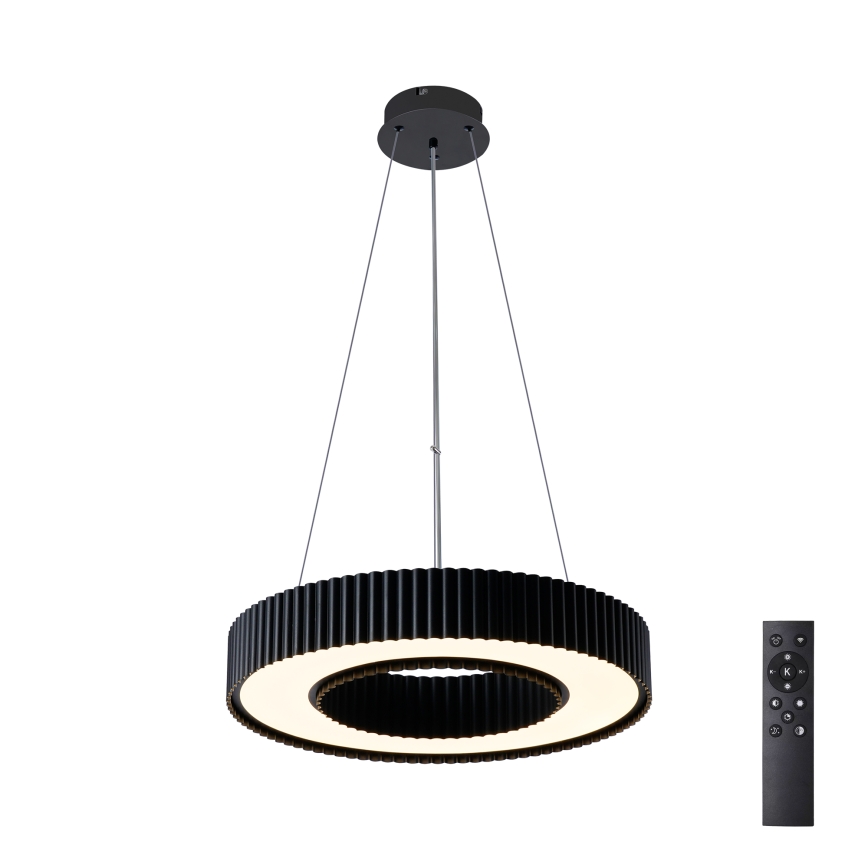 Brilagi - LUMIX LED hämardatav ripatsvalgusti kaablil, LED/48W/230V, 3000-6000K, must, läbimõõt 50 cm + kaugjuhtimispult
