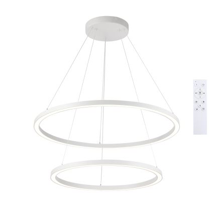 Brilagi - PORTOFINO LED hämardatav rippvalgusti kaablil, 98 W, 230 V, 3000–6000 K, Ø 80 cm, valge + kaugjuhtimispult