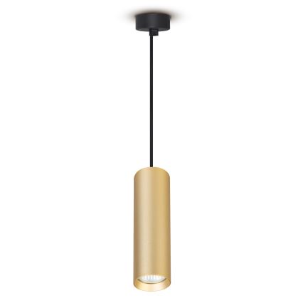 Brilagi - LED RGBW hämardatav rippvalgusti riputuskaabliga SELE 1xGU10/4,8W/230V 3000K must/kuldne + kaugjuhtimispult