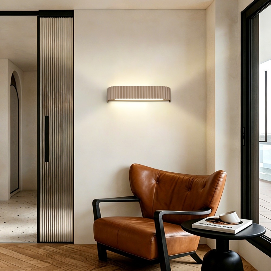 BRILAGI - LED hämardatav seinavalgusti FALCON MODERN LED/14W/230V 3000-6000K 40 cm beež + kaugjuhtimispult