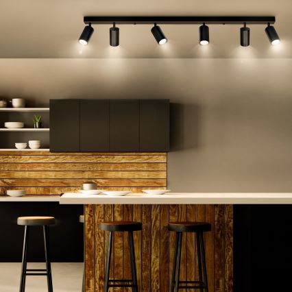 Brilagi - LED RGBW hämardatav suunavalgusti SELE 6xGU10/6,5W/230V 2700-6500K must