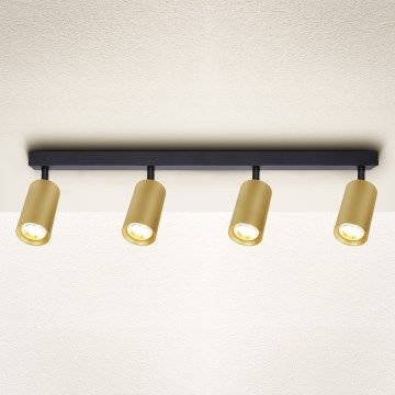 Brilagi - hämardatav LED suunavalgusti SELE GOLDEN 4xGU10/6,5W/230V 2700-6500K must/kuldne