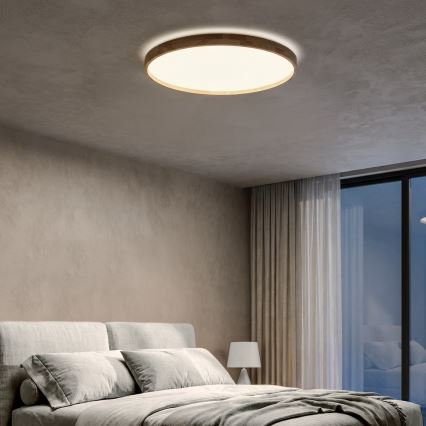 Brilagi - LED hämardatav laelamp ALSON LED/72W/230V 3000-6500K tamm, läbimõõt 78 cm + kaugjuhtimispult