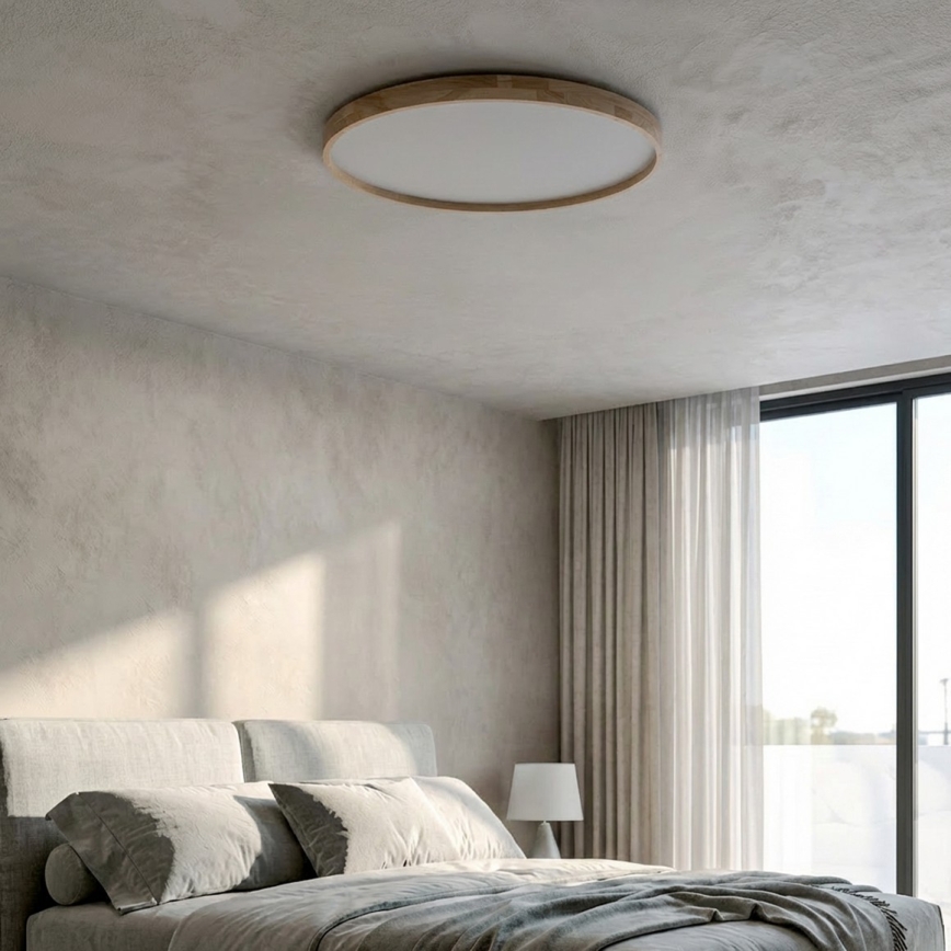 Brilagi - LED hämardatav laelamp ALSON LED/72W/230V 3000-6500K tamm, läbimõõt 78 cm + kaugjuhtimispult