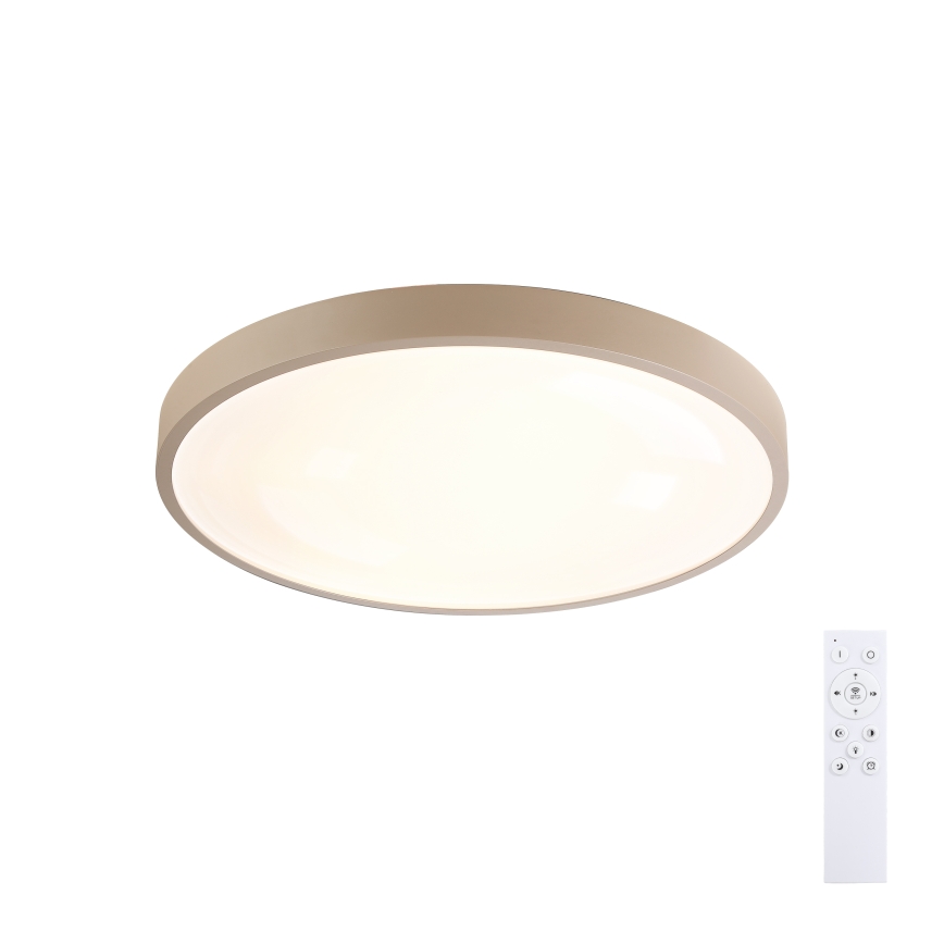 Brilagi - LED-hämardatav laevalgusti GLASS POOL DOUBLE LED/48W/230V 3000-6000K 40 cm beež + kaugjuhtimispult