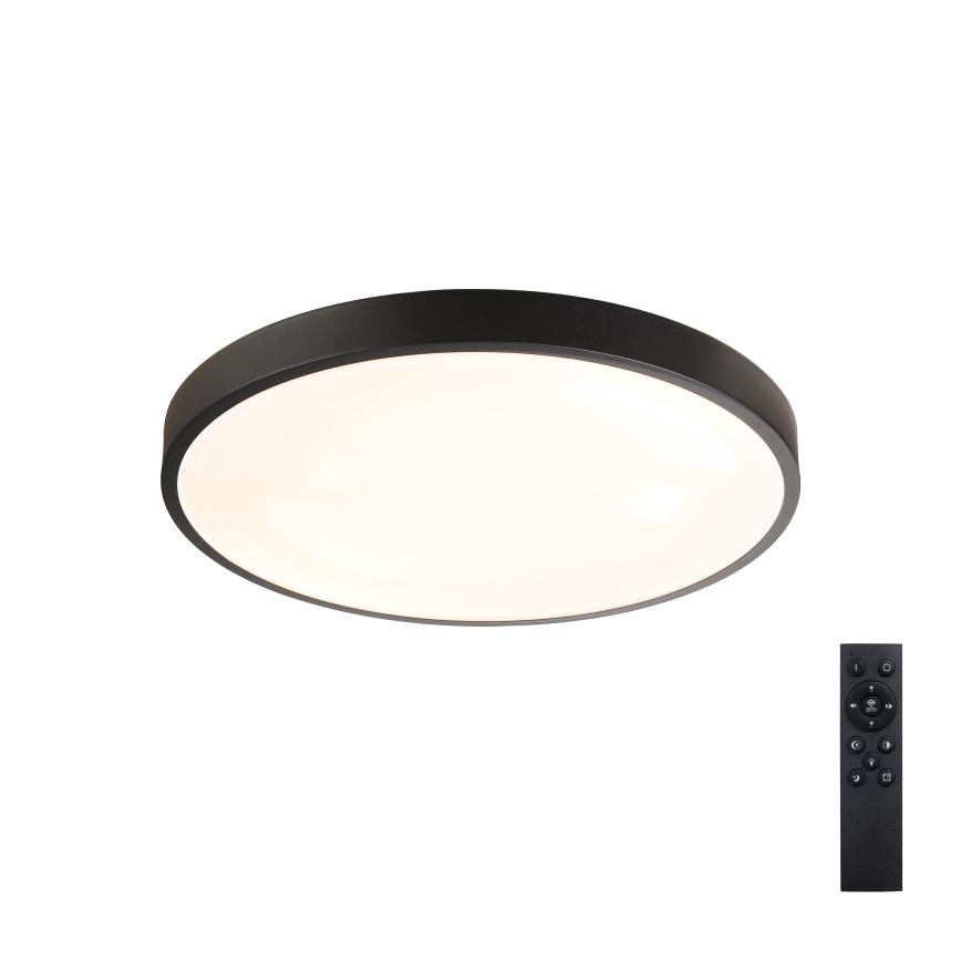 Brilagi - LED hämardatav laelamp GLASS POOL DOUBLE LED/48W/230V 3000-6000K 40 cm must + kaugjuhtimispult
