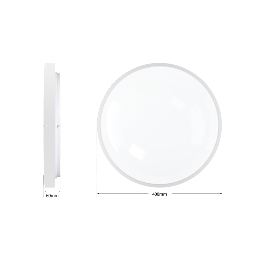 Brilagi - hämardatav LED-laelamp GLASS POOL DOUBLE LED/48W/230V 3000-6000K 40 cm valge + kaugjuhtimispult