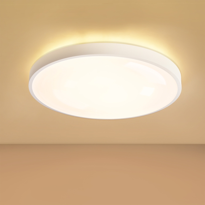 Brilagi - LED hämardatav laelamp GLASS POOL DOUBLE LED/60W/230V 3000-6000K 50 cm valge + kaugjuhtimispult