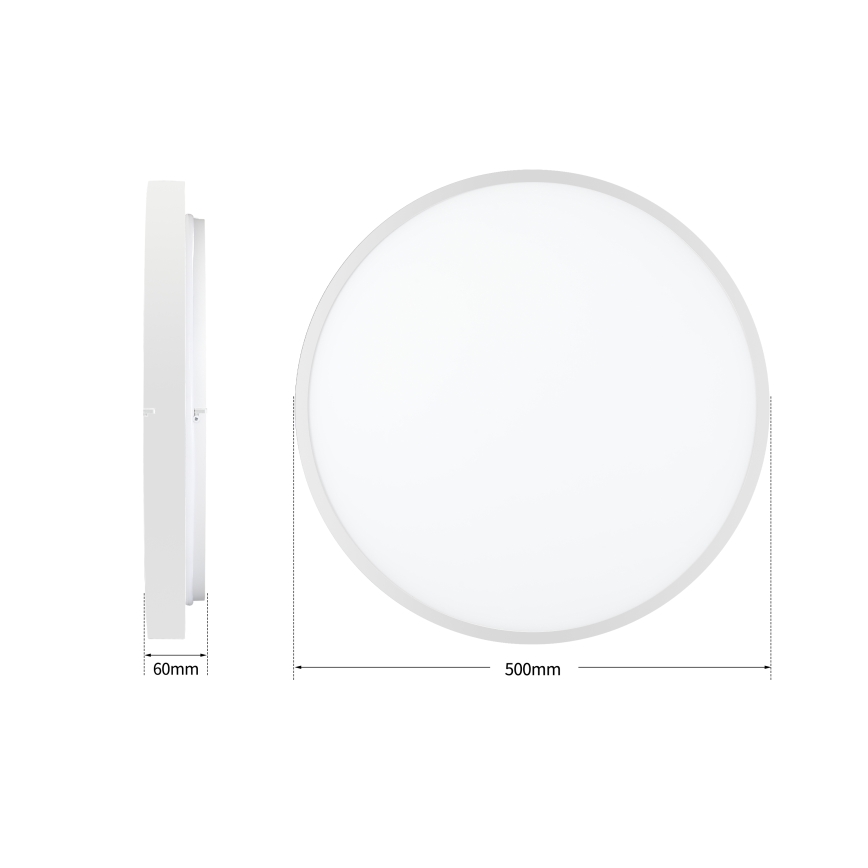 Brilagi - LED hämardatav laelamp GLASS POOL DOUBLE LED/60W/230V 3000-6000K 50 cm valge + kaugjuhtimispult