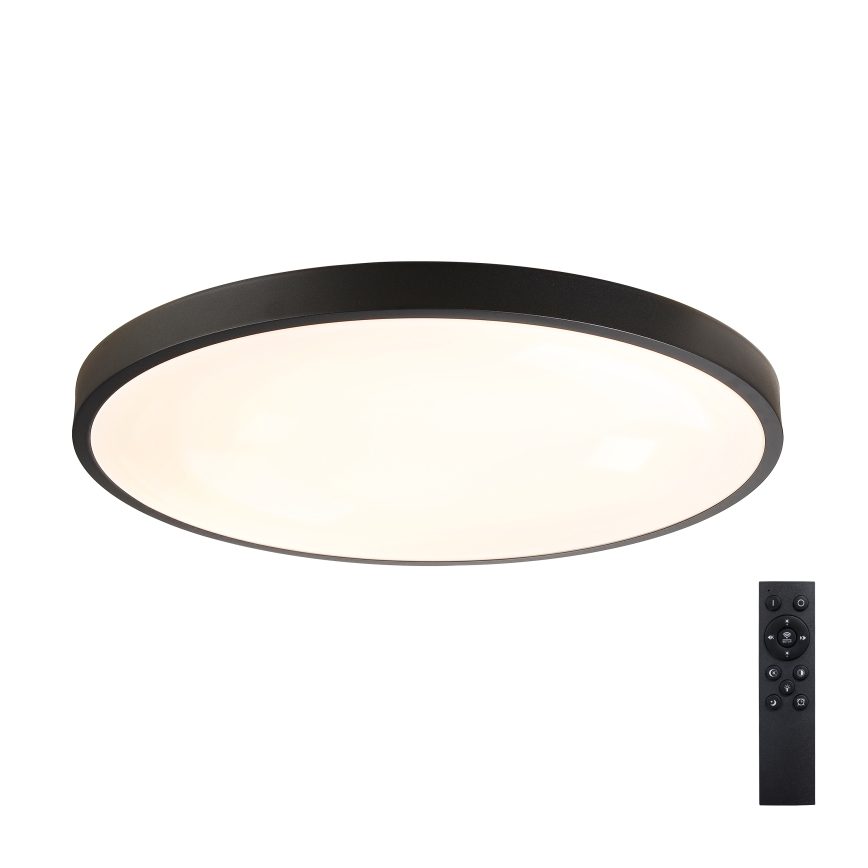 Brilagi - LED hämardatav laelamp GLASS POOL DOUBLE LED/80W/230V 3000-6000K 60 cm must + kaugjuhtimispult
