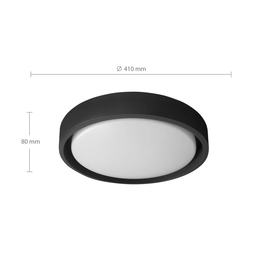 Brilagi - hämardatav LED-laelamp MATTEO LED/48W/230V 3000-6500K läbimõõt 41 cm must + kaugjuhtimispult