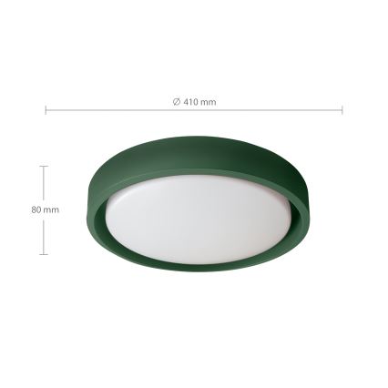 Brilagi - hämardatav LED-laelamp MATTEO LED/48W/230V 3000-6500K läbimõõt 41 cm roheline + kaugjuhtimispult